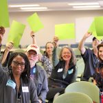 Citizens signal their support for clean energy at a recent meeting of the Dept. of Environmental Quality's Clean Power Plan stakeholders group,