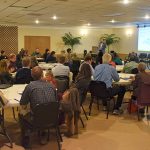 Community members in the French Broad electric co-op service area in western NC attend a forum on energy efficiency.