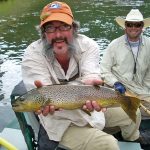 Keel with brown trout