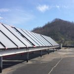 Solar panels on roof of jail