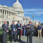 Jim Ward speaks outside of White House