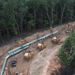 Mountain Valley Pipeline Construction Bird's Eye View