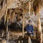 woman in cave