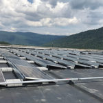 solar panels on roof