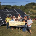 people by solar panel