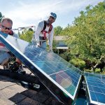 A solar installation photo by NREL