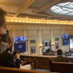 Virginia Field Coordinator Jessica Sims observes a session of the House of Delegates. Photo by Jen Lawhorne