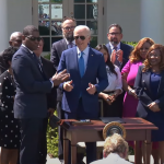 Rose Garden Executive branch signing