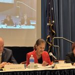 Deputy Assistant Secretary Patricia Silvey moderated the silica hearing on Aug. 10.